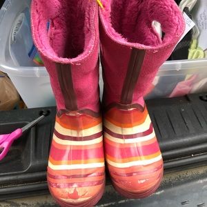 Bogs Pink Winter fur lined boots
